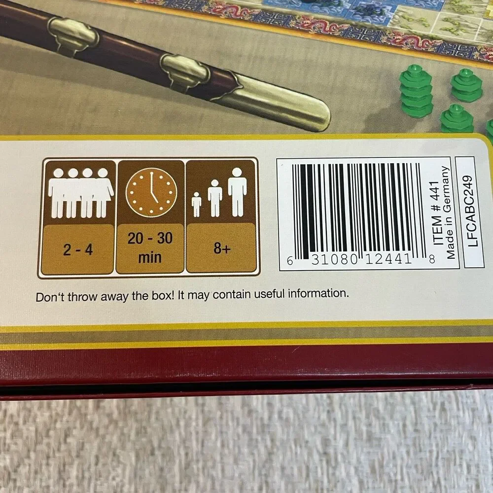 Qin Board Game R&R Games Reiner Knizia Area Control 2 to 4 Players Complete READ